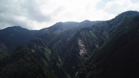 The aerial view of Hakusan in Japan. 動画素材 113808673
