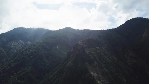 The aerial view of Hakusan in Japan. Stock Footage 113808997