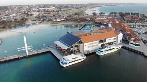 Aerial view of a Harbor Stock-Footage 138378199