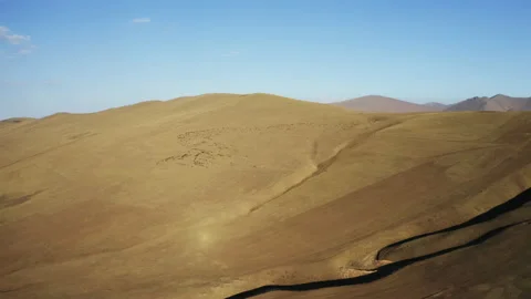 Aerial view of herd of sheep in Igdir. 4K footage in Turkey Stock Footage 204132329