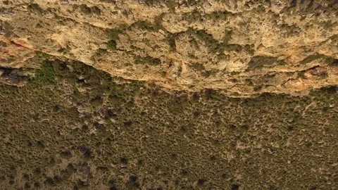 Aerial view from high cliffs Stock Footage 74891241