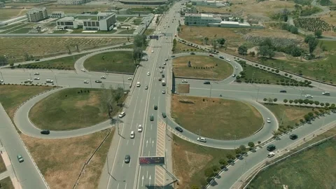 Aerial view of the highway 2 Stock Footage 318897206