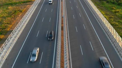 Aerial view of highway / 4K Drone Video Video stock 112894366