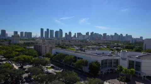 Aerial view of Highway with Cityscape in background. Stock Footage 219977083