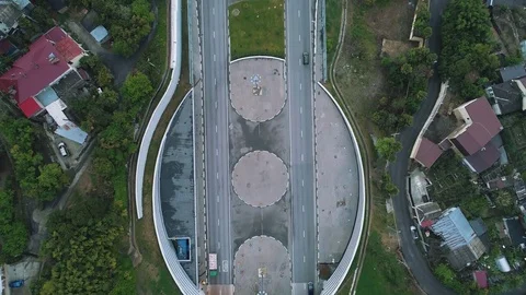 Aerial View Highway Stock Footage 77888130