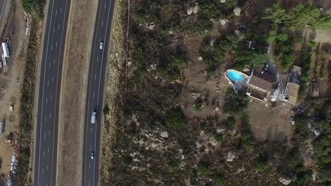 Aerial View of Highway Stock Footage 80773867