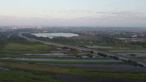 Aerial view of the highway Stock Footage 170701756