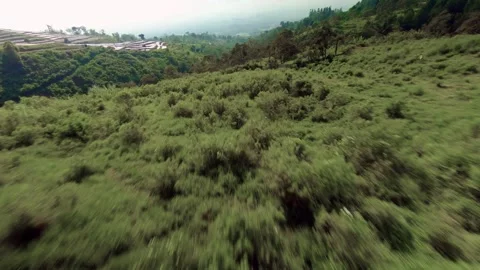 Aerial view of hill  2 Stock Footage 291861677