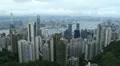 Aerial View of Hong Kong Island Skyline, Victoria Harbour, Kowloon Peninsula HD Footage