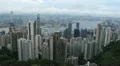 Aerial View of Hong Kong Island Skyline, Victoria Harbour, Kowloon Peninsula HD Footage