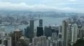 Aerial View of Hong Kong Island Skyline, Victoria Harbour, Kowloon Peninsula HD Footage