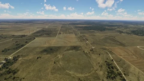 Aerial view of Horse Hollow Wind Energy Center in Texas. United States Video stock 273555152