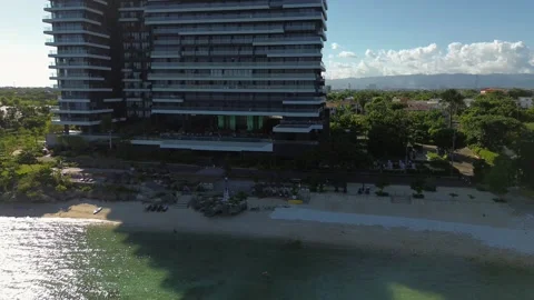 Aerial view of a hotel Stock Footage 258336764