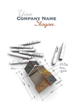 Aerial view of housing project Stock Illustration