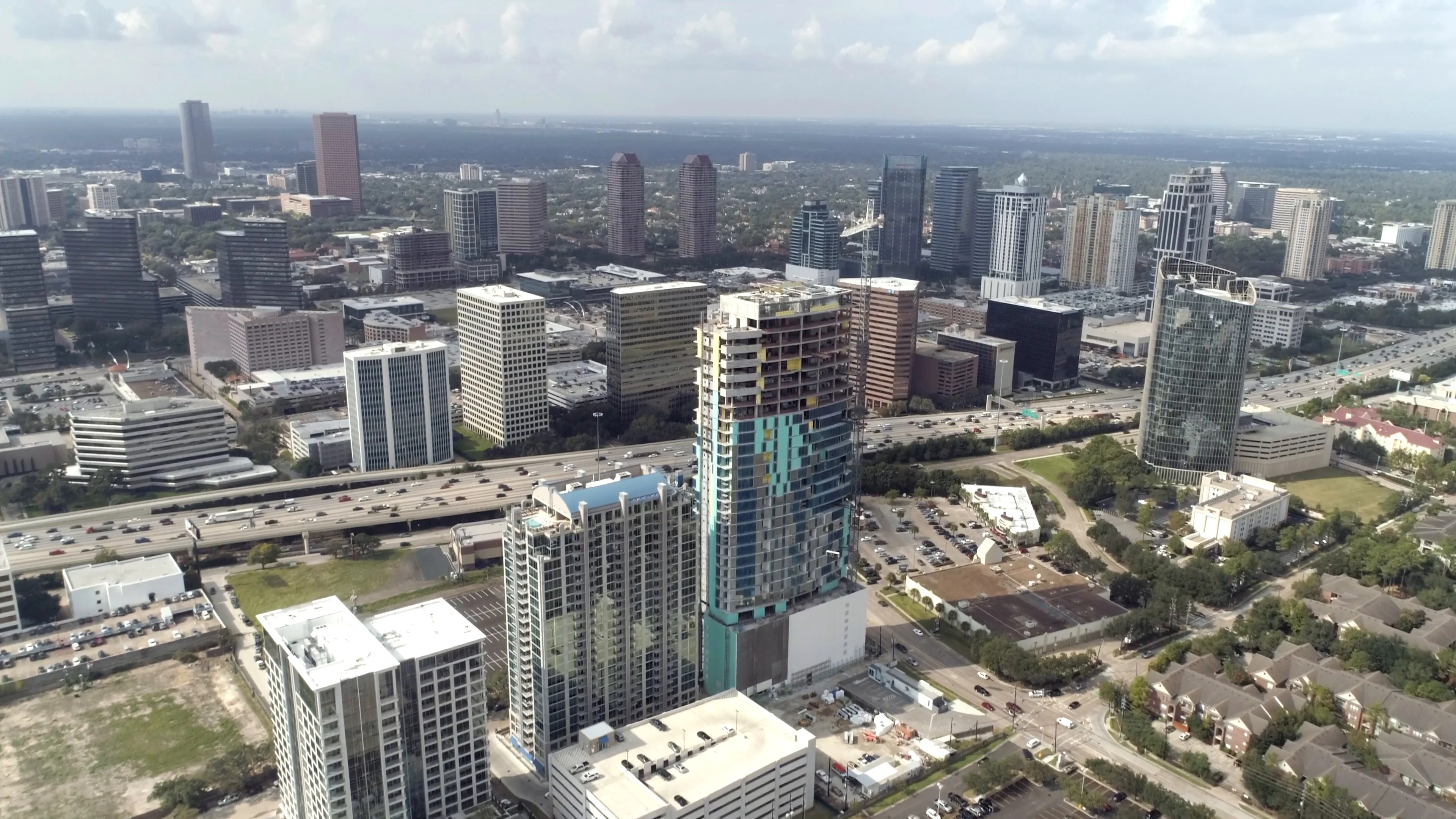 The Galleria 4K Drone Footage  Uptown Houston, Texas, USA 