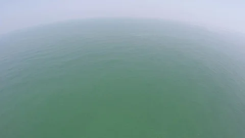 Aerial View Hovering over Sea Stock Footage 76381006