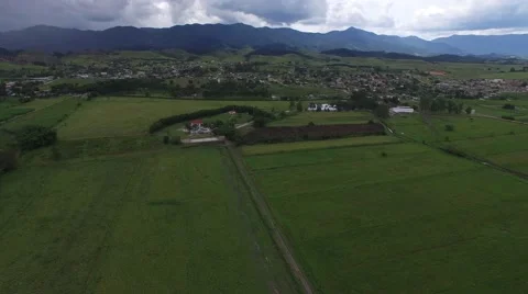 Aerial view of a huge farm in Goias, Brazil Stock-Footage 59641104
