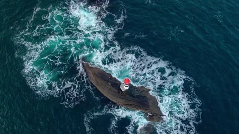 Aerial View of the Iconic Atlantic Ocean Road Atlanterhavsveien in Norway Stock Footage 315504510