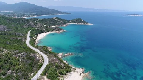 Aerial View of Ierissos 스톡 동영상 82351267