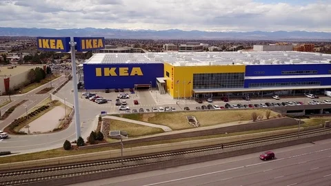 Aerial View of IKEA Store - Editorial Use Only Stock-Footage 73982496