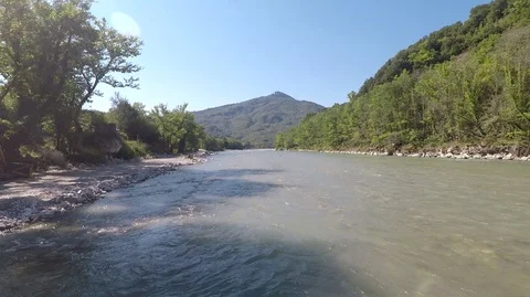 Aerial view of the impressive mountain, Vikos canyon, Tymfi mountain, Zagori Stock Footage 116073594