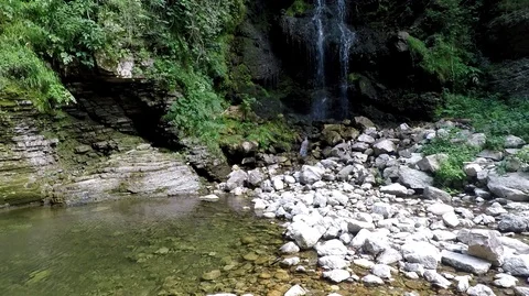 Aerial view of the impressive mountain, Vikos canyon, Tymfi mountain, Zagori Stock Footage 116077315