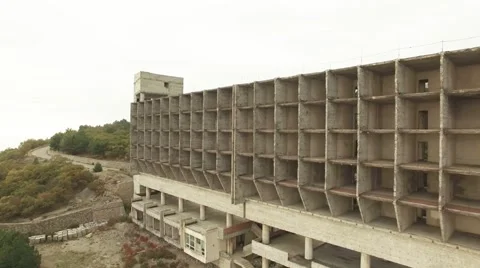AERIAL VIEW. Incomplete Construction With Lots Of Sections Stock-Footage 60756299