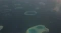 Aerial view of the Indian Ocean's islands in Sri Lanka HD Footage