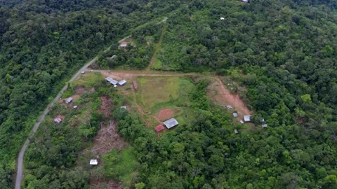 Aerial view of an indigenous community Stock Footage 160311271