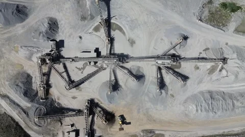 Aerial View of Industrial Material Distribution Network Stock-Footage 332722223