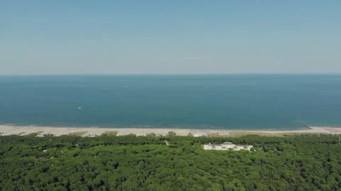 Aerial view of a infrastructure of a seaport, with various industries. Stock Footage 137223433