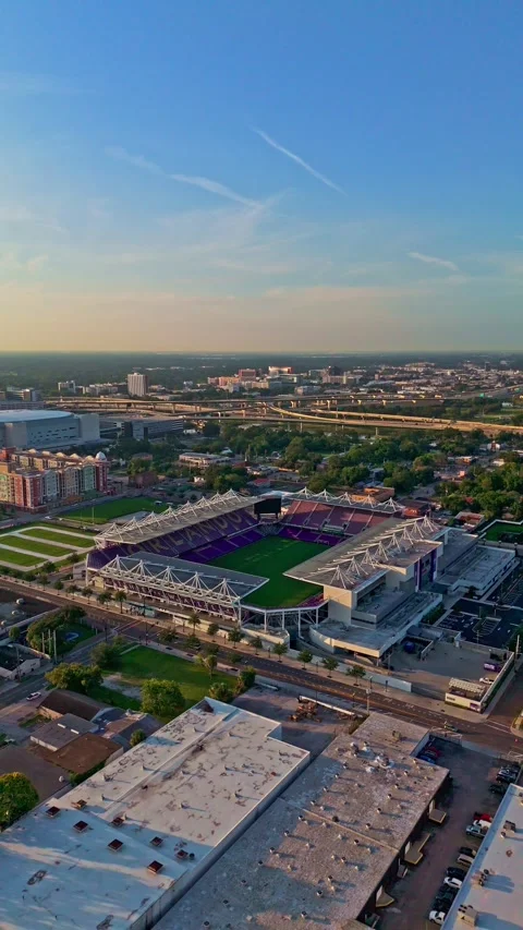 Aerial view of Inter &amp; Co Stadium, Orlando, United States. Stock Footage 315160671