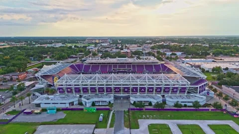 Aerial view of Inter &amp; Co Stadium, Orlando, United States. Stock Footage 315160810