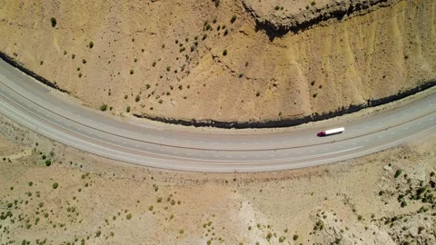 Aerial view of interstate 70 in Utah nearby Canyon. Stock Footage 219887953