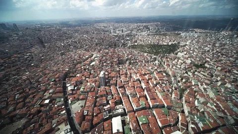 Aerial view of the Istanbul Stock Footage 71047729