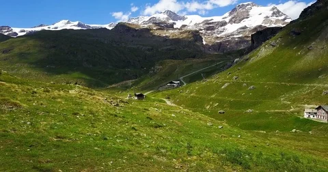 Aerial view of Italian landscape. travel concept and agriculture Stock Footage