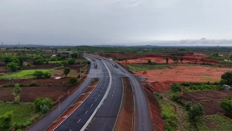 Aerial View of Jabalpur Outer Ring Road, Madhya Pradesh Stockbeeldmateriaal 340317495