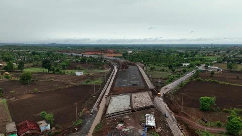 Aerial View of Jabalpur Outer Ring Road, Madhya Pradesh 库存影片 340317556