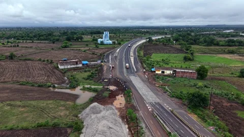 Aerial View of Jabalpur Outer Ring Road, Madhya Pradesh 库存影片 340317993