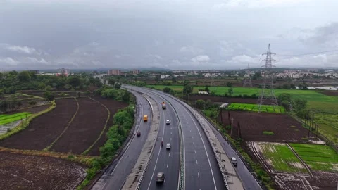 Aerial View of Jabalpur Outer Ring Road, Madhya Pradesh 库存影片 340319146