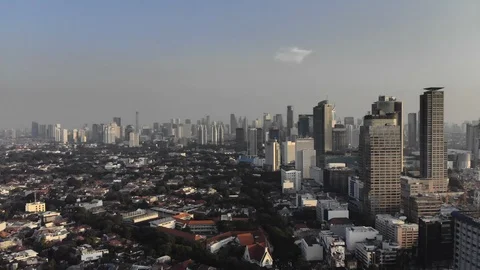Aerial view of Jakarta Stock Footage 90847904