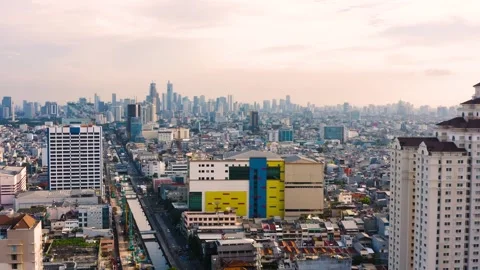 Aerial view of Jakarta Stock Footage 266161885
