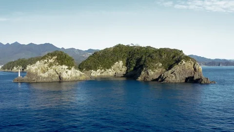 Aerial View of Japan's Coastline Stock Footage 101030798
