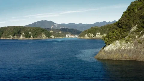 Aerial View of Japan's Coastline Stock Footage 101033938