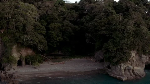 Aerial View of Japan's Coastline Stock Footage 101041482