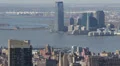Aerial View of Jersey City, New Jersey State, Hudson River, Skyscrapers, USA HD Footage