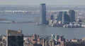 Aerial View of Jersey City, New Jersey State, Hudson River, Skyscrapers, USA HD Footage