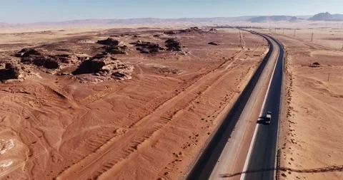 Aerial view at Jordan Video stock 327756254
