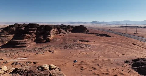 Aerial view at Jordan Stock Footage 327756385