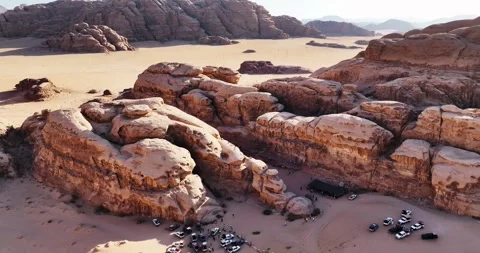 Aerial view at Jordan Stock Footage 327756432